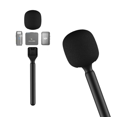 Stand Holder for DJI Mic 1/2 / Rode Wireless GO II Handle Rig Wireless Interview Lavalier Microphone Adapter Handheld Mount for Osmo Pocket 3 Mic2 Transmitter/Hollyland Lark M1 /C1 / 150 / Synco