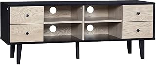 HOMCOM TV Unit Cabinet for TVs up to 60 Inches, TV Stand with Drawers and Adjustable Shelves for Living Room, Grey