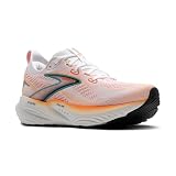 [Brooks] スニーカー グリセリン22 ランニングシューズ 軽量 クッション メンズ BRM 4453 ホワイト/オレンジ 26.5 cm D