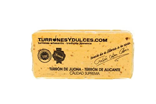 Delicioso Turrón Artesano Jijona Refinado de 300 gramos