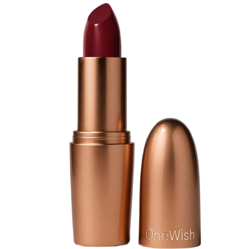 Image of One Wish Creamy Matte Lipstick Long Lasting for Women - Rock N Rouge Shade 14 | Full Coverage | Creamy Formula | No Flaky Lips | No Dryness | High-Pigment | SPF | Vitamin E, Almond Oil & Shea Butter for Moisturising Lip | 8 Hrs Lasting | Smooth Finish | 3.8 gm