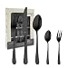 Produktbild Kuppels Delia Besteck Set 30-teilig | PVD Essbesteck für 6 Personen | Modernes Trendbesteck | Edelstahl 18/0 hochglanzpoliert | Schwarz/Black
