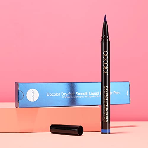 Docolor Waterproof Eyeliner Pen Preciso 2Pzs Negro y Azul miniatura 3