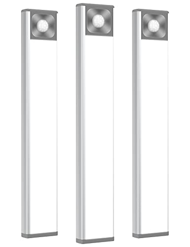 Under Cabinet Lighting Wireless, Onerbl 38 LED Motion Sensor Closet Lights Battery Operated, Dimmable Rechargeable Cabinet Lights, Magnetic Under Counter Night Light for Kitchen Closet Stairs (3 Pack)