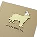 Golden Retriever Birthday Card | Handmade Dog Birthday Greeting Card | Single Card Blank Inside