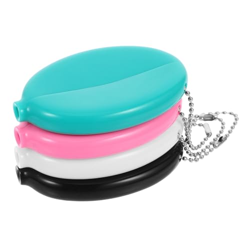 HEALEEP 4piezas Monedero Ovalado Organizador De Dinero Portátil Monedero Pequeño para Hombre y Mujer Viaje Multiusos Diseño De Cadena HEALEEP 4piezas Monedero Ovalado Organizador De Dinero Portátil Monedero Pequeño para Hombre y Mujer Viaje Multiusos Diseño De Cadena