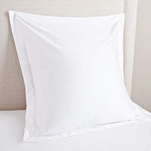 European Square Pillow Shams Set Of 2 Pillowcase Euro Shams 28X28 White Pillow Covers Premium 600 TC European Pillow Shams 100% Soft Egyptian Cotton Gorgeous Euro Size Decorative Pillow Cover/Cases - Cosy Home Interiors European Square Pillow Shams Set Of 2 Pillowcase Euro Shams 28X28 White Pillow Covers Premium 600 TC European Pillow Shams 100% Soft Egyptian Cotton Gorgeous Euro Size Decorative Pillow Cover/Cases - Image 2