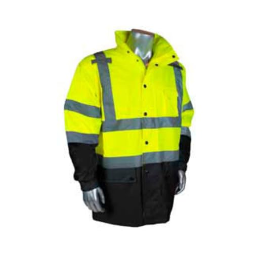Radians RW30-3Z1Y-2X Class 3 General Purpose Rain Jacket, XX-Large, Green