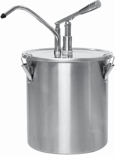 Schneider Dosierspender mit Edelstahleimer, 10 L Kapazität, 440mm Höhe, 265mm Durchmesser