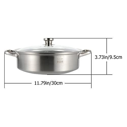 Generic Potenciômetro de aço inoxidável sabor potenciômetro quente espessado de dois sabor quente