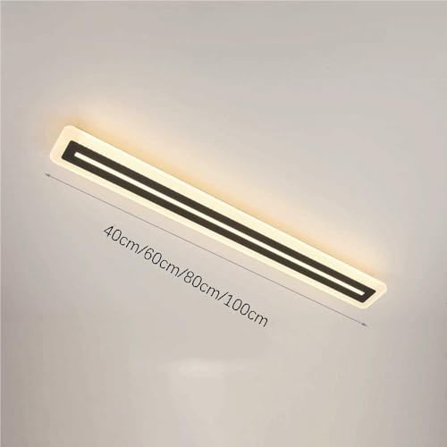 Plafonnier moderne à longue bande LED 80 cm à intensité variable - 6