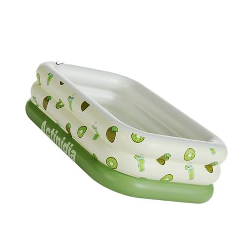 Piscina inflable grande engrosada para jugar al aire libre, patrón de dibujos animados, bronceado de PVC, fácil de usar, piscina grande