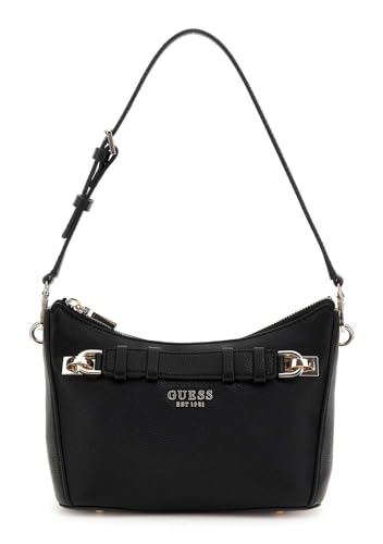 Sac à épaule GUESS Gregoria Top Zip finitions soignées et design noir chic