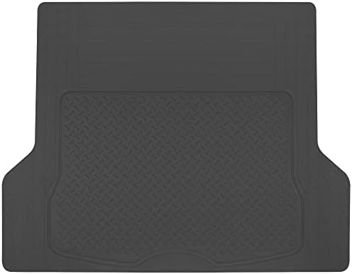 BDK MT-785-BK Black Heavy Duty Cargo Floor Mat-All Weather Trunk Protection, Trimmable to Fit & Durable HD Rubber