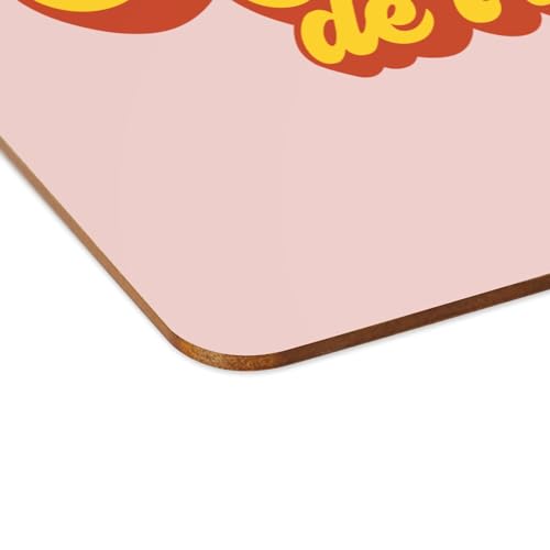 Sets de table rose en liège lot de 4 grands napperons souples pour apéro - 4