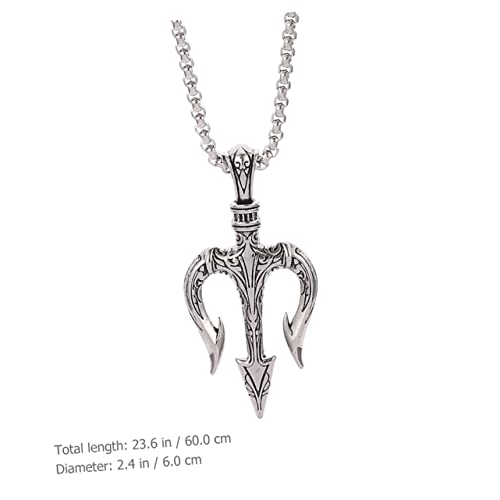 ifundom 2 Peças Colar Tridente Colar De Corrente Masculino Colares De Corrente Masculinos Joias Para