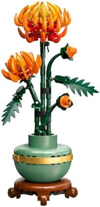 LEGO Icons Krizantem 10368 - Yetişkinler için Dekoratif Kasımpatı Çiçeği Yapım Seti (278 Parça) - Görsel 2