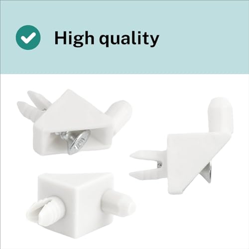 Bodenträger 101558 passend als Ersatzteil für IKEA Regalbodenträger PAX, KOMPLEMENT Bodenhalter Weiß (24 Stück)