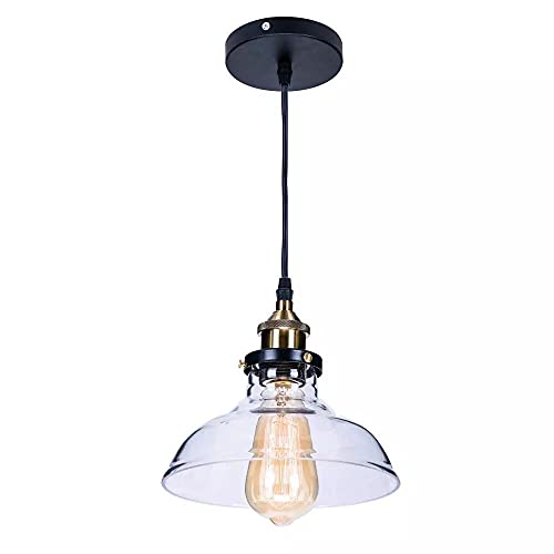 Accesorio de iluminación colgante para cocina lámpara de techo pequeña de vidrio Times
