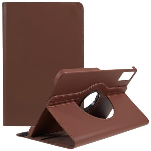 M Cart Rotate Cover for Xiaomi Mi Pad 7/7 Pro 11.2 inch Cover, Soft Flexible Flip Case Cover for Xiaomi Pad 7/7 Pro 11.2 inch, Support Auto Sleep Wake -Brown