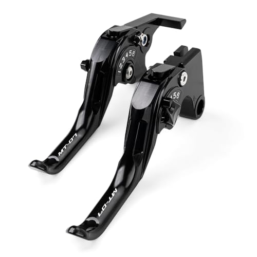 Levier de frein et d'embrayage MT07 noir pour moto Yamaha FZ07 2014-2026 CNC