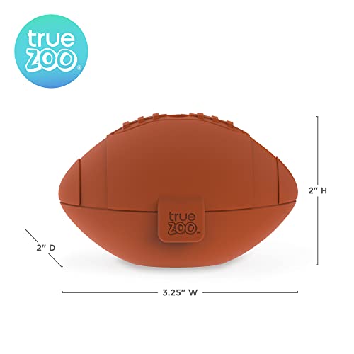 True Zoo Football Ice Mold, Dishwasher Safe Novelty Silicone 2 Inch Ice Sphere Maker For Sports Fans, Set Of 1 #TOP2