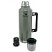 Stanley Classic Vacuum Insulated Wide Mouth Bottle - Hammertone Green - BPA-Free 18/8 Stainless Steel Thermal Bottle for Cold & Hot Beverages - 2.5 QT