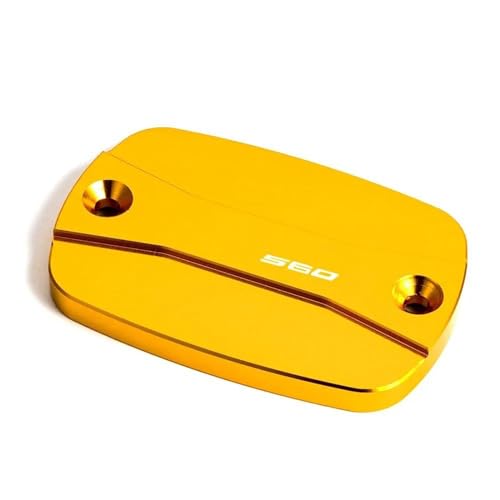 Tapas de depósito de frenos de aluminio mecanizado rojo: acabado premium para TMAX 560 4