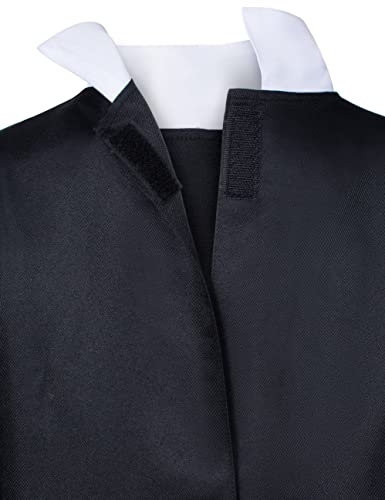 Irtysh Halloween Robe Judge Lawyer Adult Kids Party Graduation Gown Costume Cosplay Wooden Gavel Wig Glasses Gloves set