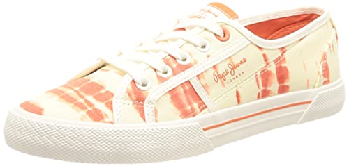 Pepe Jeans London Damen Brady W TIE DYE Sneaker, 108LIGHT Peach, 39 EU