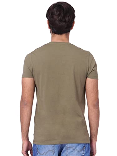 Image of JACK & JONES Men's Printed Slim Fit Crew Neck T-Shirt