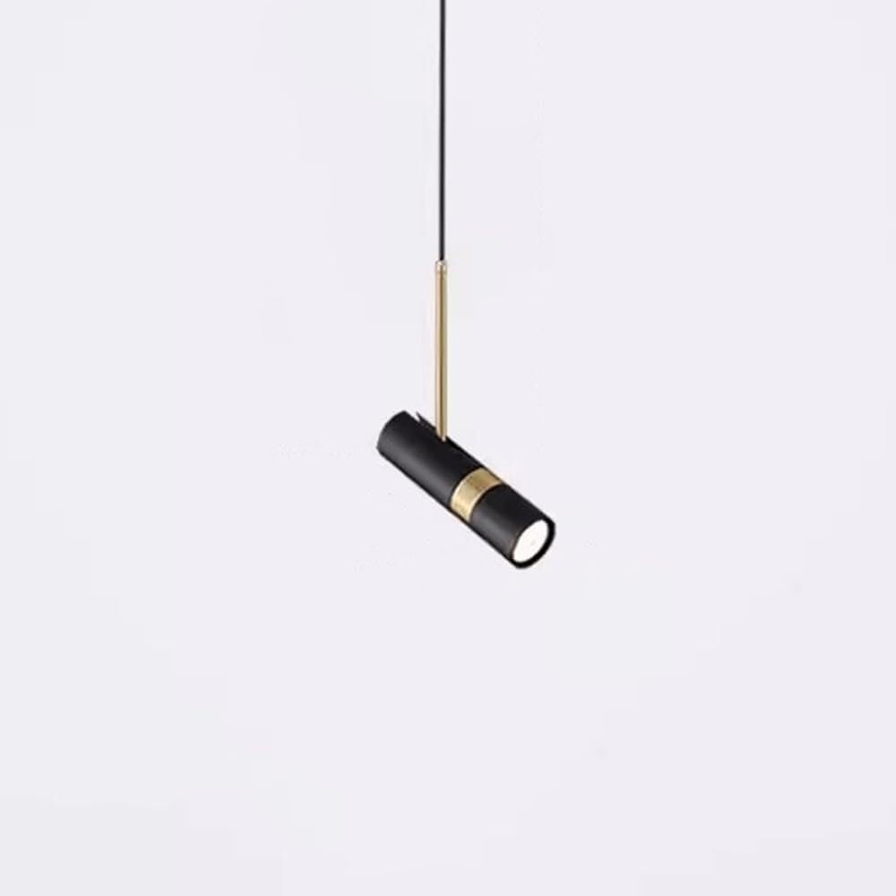 Lampe Suspendue de Chevet Simple Nordique en Iron Noir Plafonnier