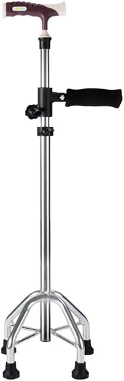 Crutches for The Elderly Non-Slip Lightweight Walking Stick Four-Legged Cane Four-Claw Aluminium Alloy Auxiliary Crutch for