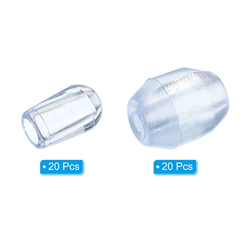 Patikil Pies para Rejilla de Fregadero, Set 20 Piezas Plástico Claro miniatura 3