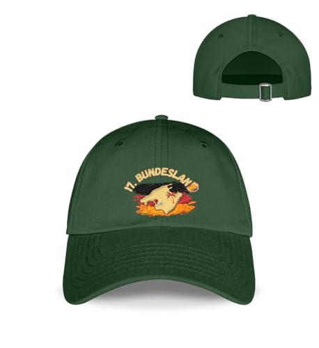 Casquette de baseball 17ème État ajustable avec broderie relief vert bouteille