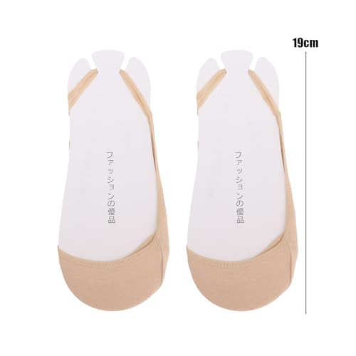 1/3pairs Summer Invisible Crew Socks Non-slip Breathable Anti-friction Women's Boat Socks for High-heeled Shoes Half Palm2