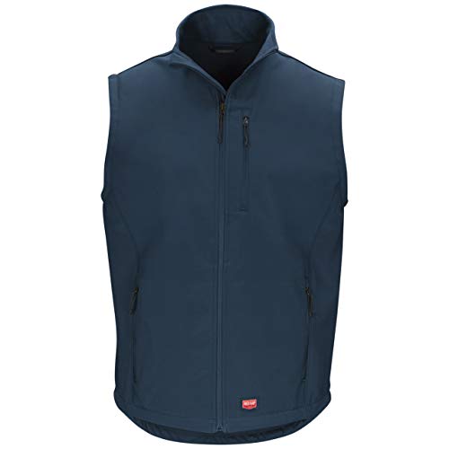 Red Kap Mens Softshell Vest Work Utility Outerwear, Navy, 3X-Large Us #TOP23