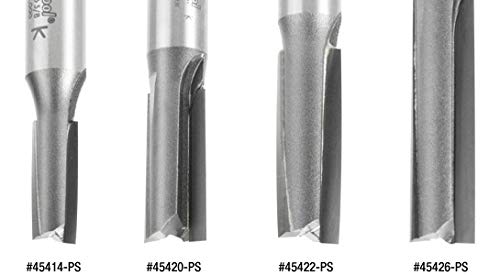 Amana Tool - 45420-PS Carbide Tipped 3 Deg Production Shear Straight Plunge 1/2 Dia x 1-1