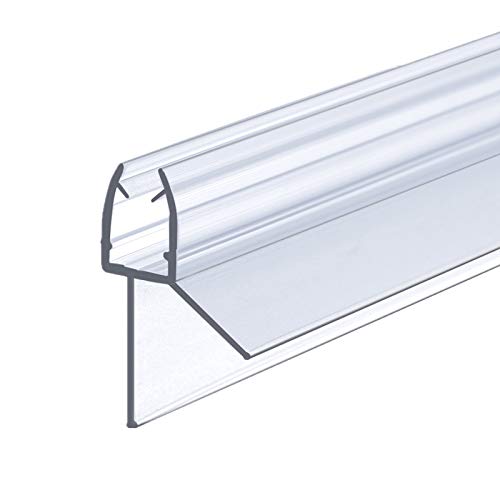 IMPTS Joint de douche, 100 cm, joint de rechange pour porte en verre de 5 mm, 6 mm d'épaisseur, cabine de douche, joint de douche, protection anti-flèche, transparent