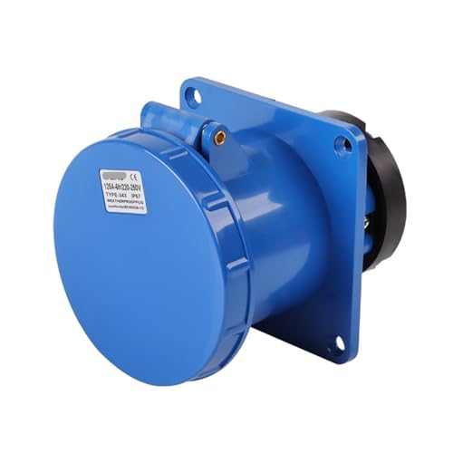 Enchufe de aviación ZQ-343 industrial 125A trifásico que evita sobrecalentamientos 2