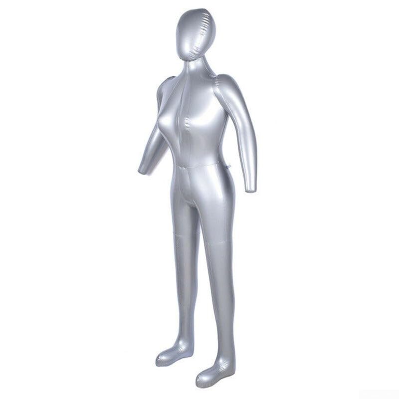 Inflatable Mannequin Model Torso PVC Underwear Display Female Full Body 165cm, Space Saving