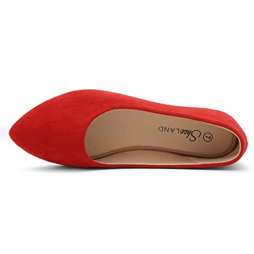 Shoe Land Womens SL-Kathleen Ballet Flats Pointed Toe Flat Shoes Classic Ballerina Comfort Dressy Shoes for Daily Work Office3