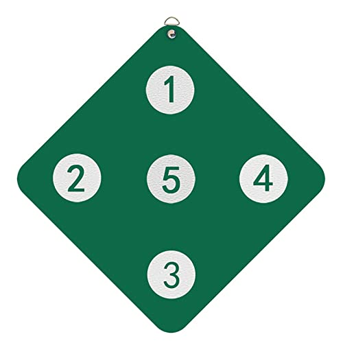 BeiLiHe Cible D'escrime avec Cinq Bullseye - Cible D'épée Auxiliaire Auto-entraînement - Équipement D'escrime Domestique pour Escrimeur Enfant et Adulte (Color : Green)