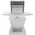 Solaire Gas Grills 27 Inch Deluxe All Infrared Propane Gas Grill On Angular Pedestal Base