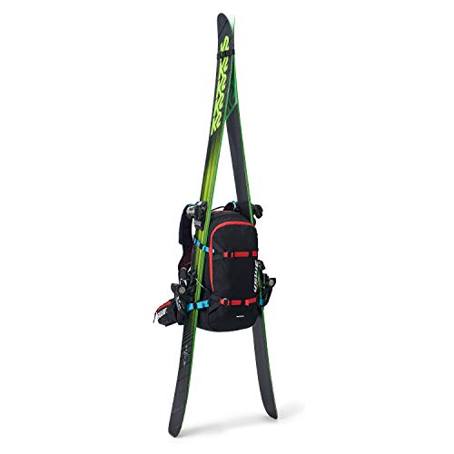 USWE Pow 16L, Ski and Snowboard Backpack with Back Protector, for Men and Women. Insulated Snow Hydration Pack with Thermo Cell Freeze Protection. Bounce Free. Black. - Thumbnail 4