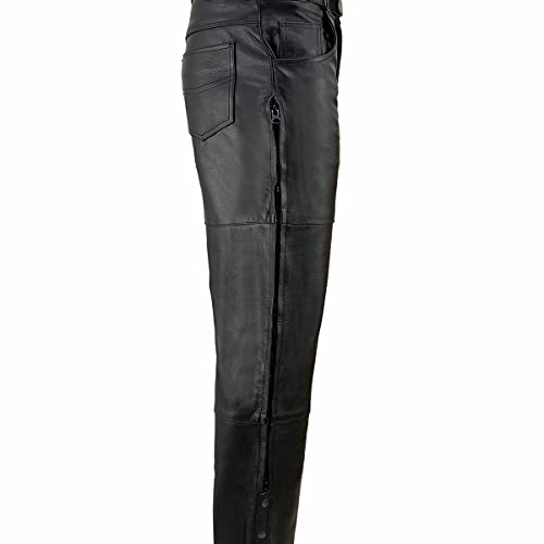 Image of Milwaukee Leather Men's Premium Classic Casual Leather Motorcycle Riding Pants