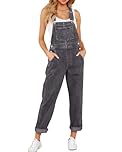 Vetinee Blue Dungarees Womens Jumpsuits Uk Pebble Grey Size Large Fits UK Size 16 - UK Size 18