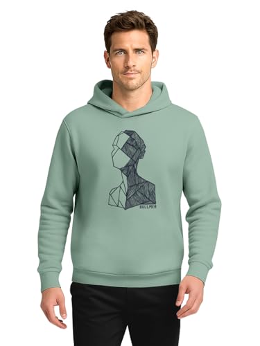 Image of BULLMER Trendy Cotton Blend Sweatshirt for Men | Stylish Full Sleeve Mens Sweatshirts & Hoodies for Winter Wear