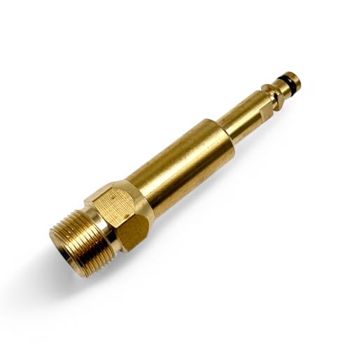 M&M Smartek Adattatore Quick Click Ad Attacco Rapido, Per Tubi Ad Alta Pressione, Con Filettatura M22 X 1,5 Ig, Per Kärcher, Kränzle, Ecc.