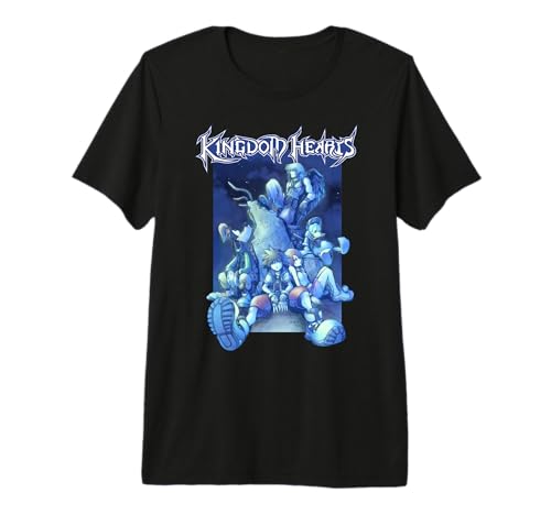 T-shirt Kingdom Hearts Disney premium bleu pour fan de gaming
